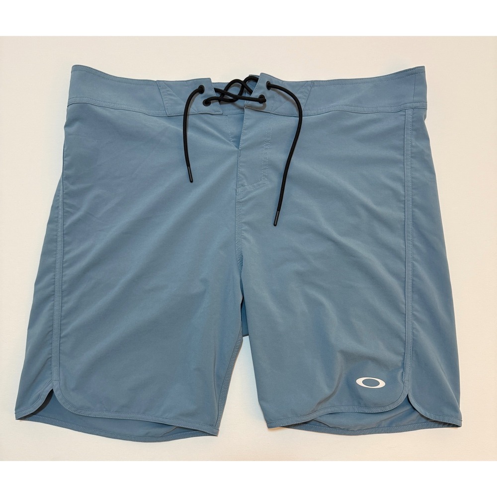 Oakley Mens Performance Fit Board Shorts Blue Gray Size 36 VNB1031169